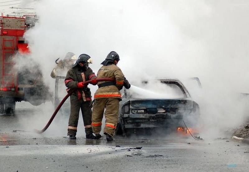 Возгорание транспортного средства в городском округе Шатура