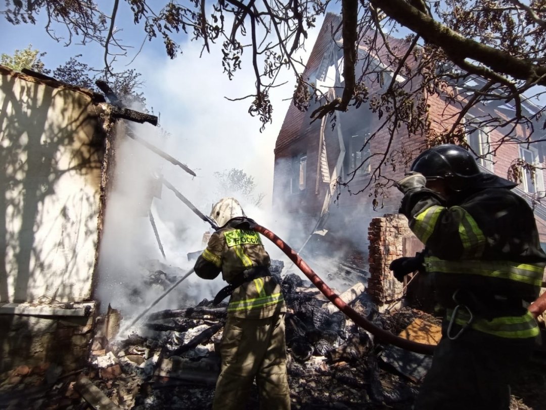 Пожар в жилом доме в городском округе Шатура