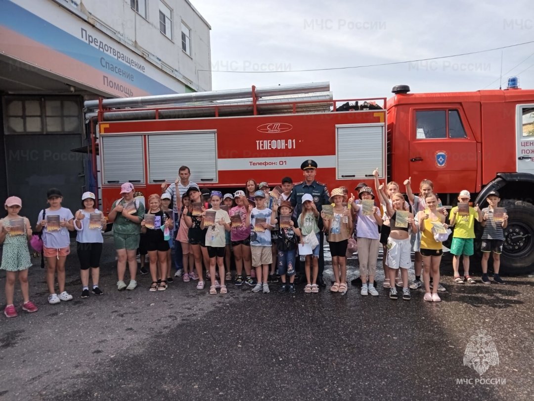 В пожарной части филиала Шатурской ГРЭС проведена экскурсия для школьников