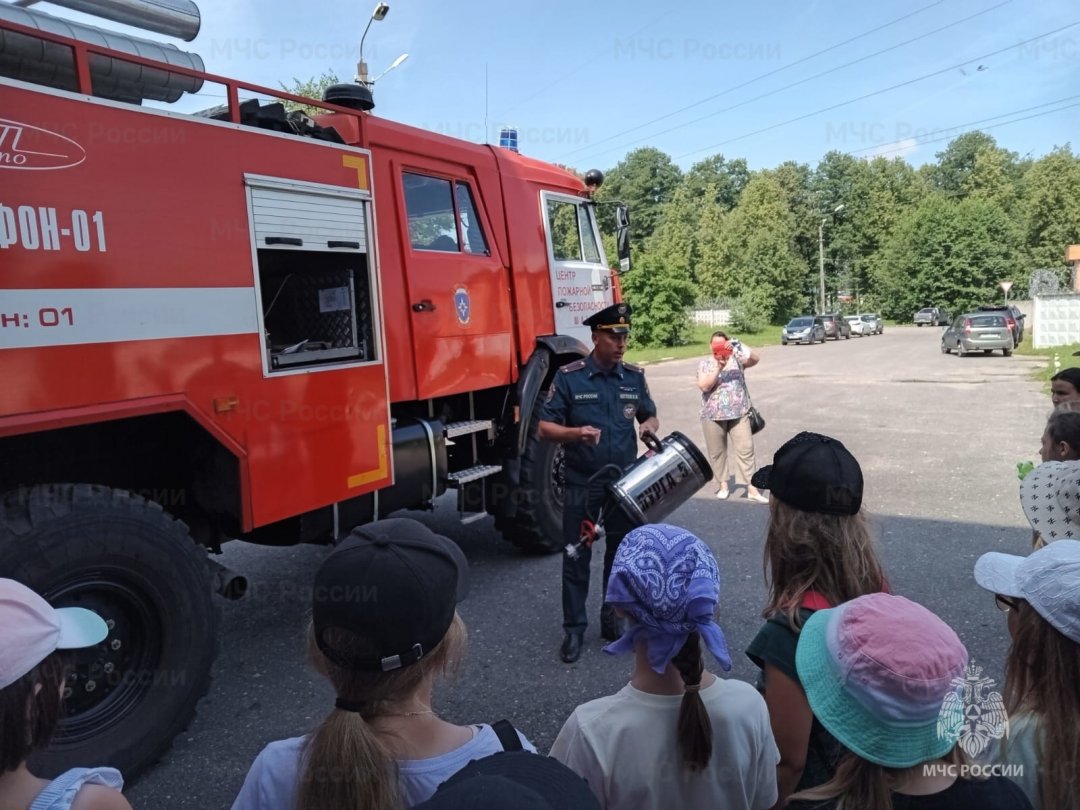 В пожарной части филиала Шатурской ГРЭС проведена экскурсия для школьников