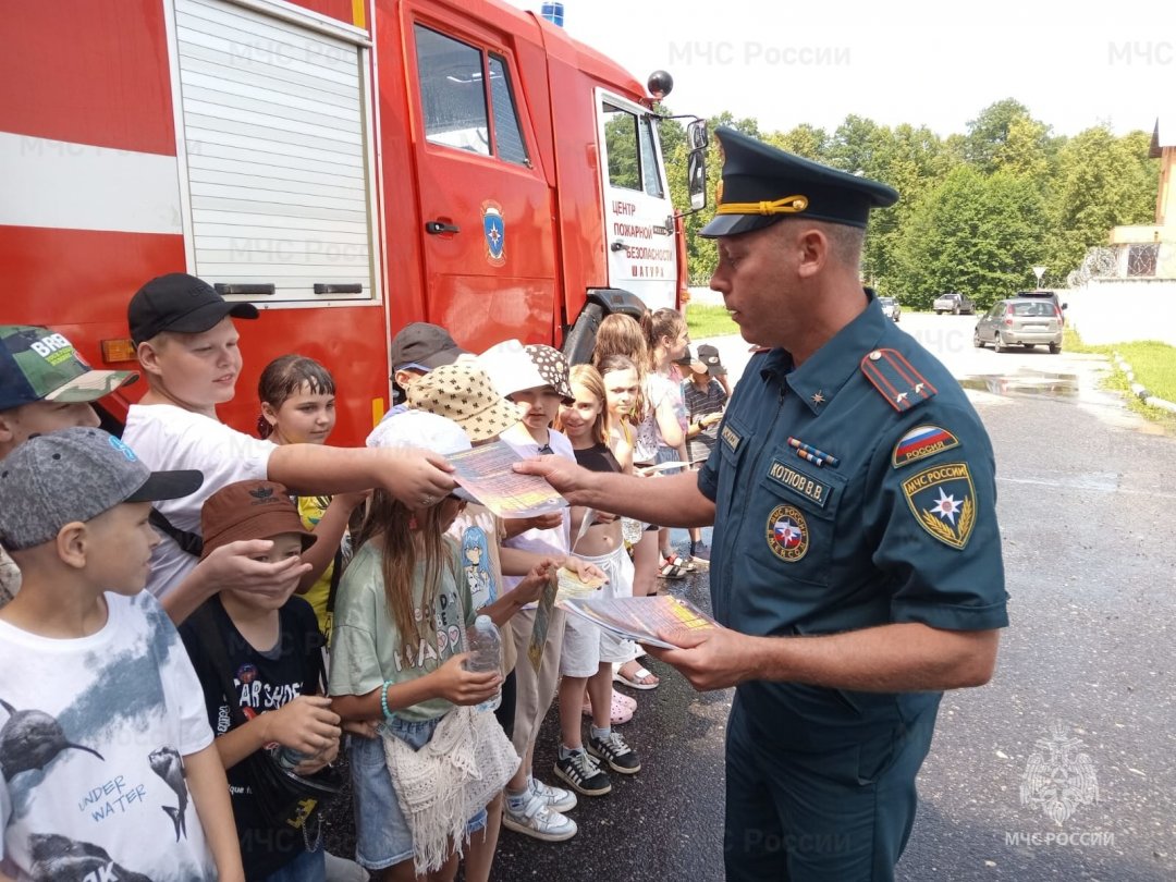 В пожарной части филиала Шатурской ГРЭС проведена экскурсия для школьников