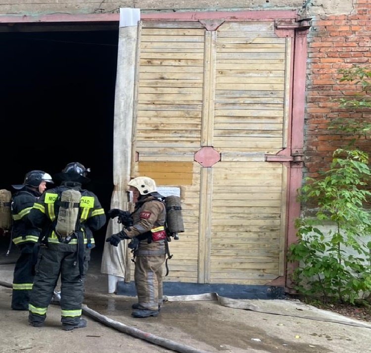 Пожар в нежилом здании в городском округе Шатура